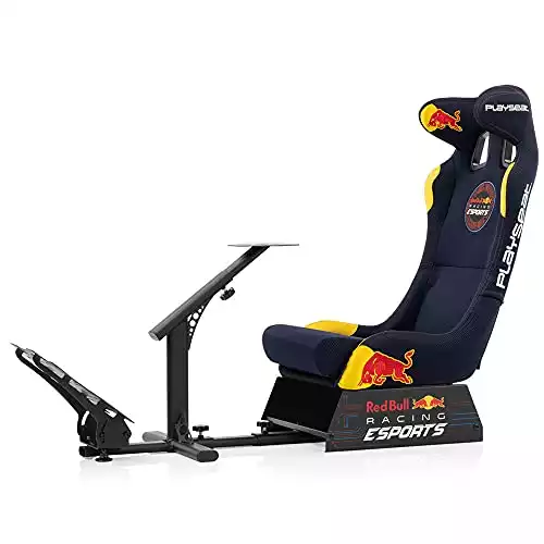 Playseat Evolution Pro Sim Racing Cockpit | Comfortable Racing Simulator Cockpit | Compatible with all Steering Wheels & Pedals on the Market | Supports PC & Console | Redbull Racing Esports e...